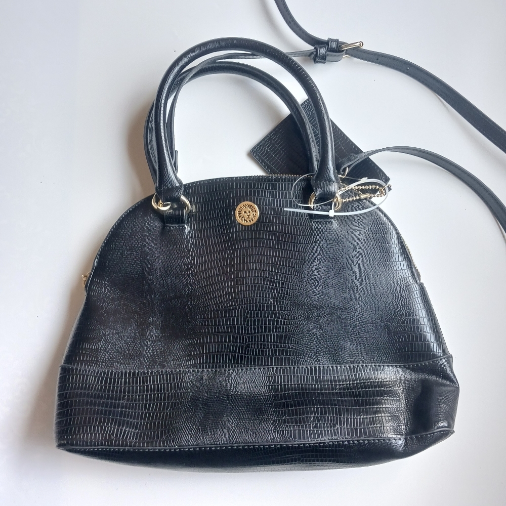 Anne Klein large purse black